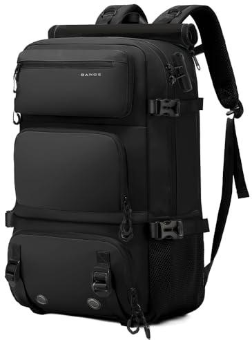 BANGE Anti-Theft backpack 3 in 1 carry on backpack with Detachable Sling bag and Shoe Compartment ， Water Resistant Business Overnight Travel Backpacks for men women
