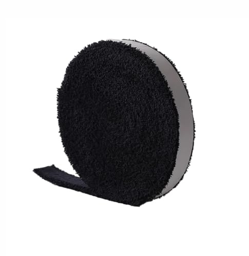 Pozzobon 10 Meter Handtuch Anti-Rutsch Overgrip Griffband, Supersaugfähig Schweißband Griffbänder für Tennisschläger, Pickleball Paddelschläger, Badmintonschläger, Fahrrad (Schwarz 10 Meter)