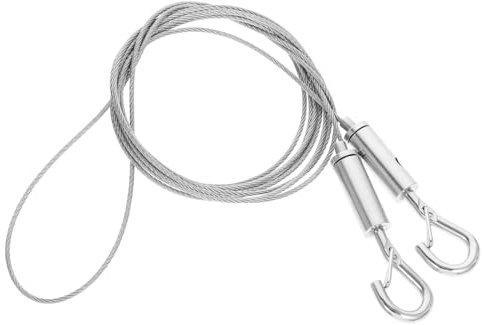 HOMOCONO Edelstahl Bildaufhängeseil Flexibles Aufhängesystem Für Bilderrahmen Spiegel Und Leuchten Installieren Langlebig Und Stabil Geeignet Für Verschiedene Gewichte