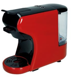 BRANDANI 94214 MACCHINA DA CAFFÈ ESPRESSO/CAPSULE ROSSO ABS/PP 24x11x24H cm