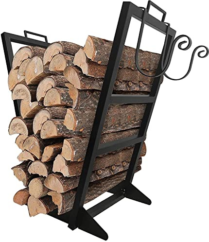 stockage de bûches en extérieur, Support à bois de chauffage en métal, support d'intérieur for bois de chauffage, support de bûches robuste for l'extérieur, organisateur de stockage de bois de chauffa