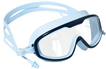 Schwimmbrille für Kinder – ohne Nasensteg-Design, Schwimmbrille, Weitsicht, Anti-Beschlag-Schwimmbrille für Jungen, Mädchen, Kinder