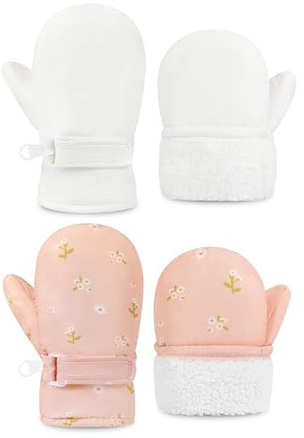 YMYDYFC Baby- und Kleinkind-Handschuhe: Wasserdicht, winterfest, mit Fleece-Futter – Wärmend für kalte Wetter, winddicht, ideal für Ski, Skaten – Kinder Jungen Mädchen 1t 2t 3t 4t