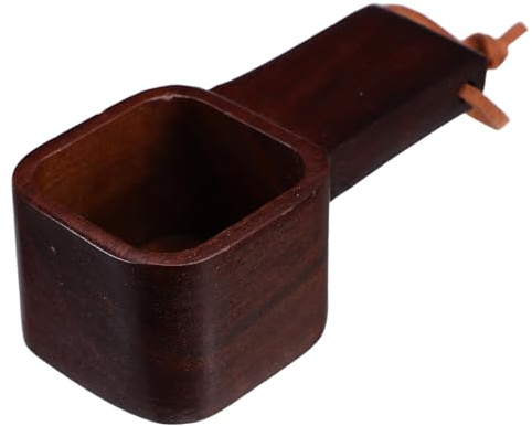 NUOBESTY Cuchara Medidora de Café de Madera Maciza Mango Corto 10 G Utensilio Pequeño para Café Té y Condimentos Adecuado para Cocina
