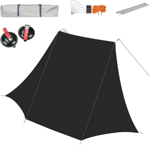 Toldo para Portón Trasero De Coche | Refugio Impermeable de 2.7x3.4 m | Protección UV y Resistente al Viento para Toldo de Portón Trasero - para Coche Autocaravana SUV Camión en Aparcamiento