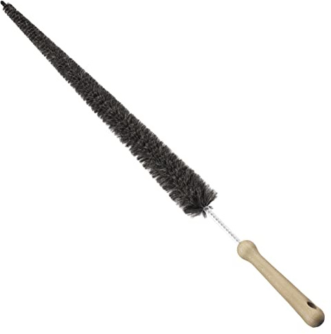Konex Professional 28-Inch Soft Goat Hair Dryer Lint Brush Vent Cleaner, Home Essentials Maintenance Tool, Dryer Vent Brush. Manufactured in Belgium.
