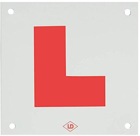 1 L Plate For Motorcycle Scooter Car Lorry Van 1 Hard Shatter Proof Rear L Plate