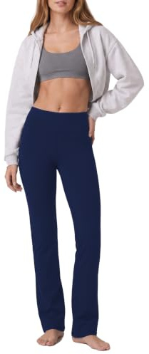 SAFORT Yogabyxor, dam, långa sportbyxor, hög midja, stretchiga, fritid, joggingbyxor, eleganta arbetsbyxor, raka ben, byxor med fickor, XXL
