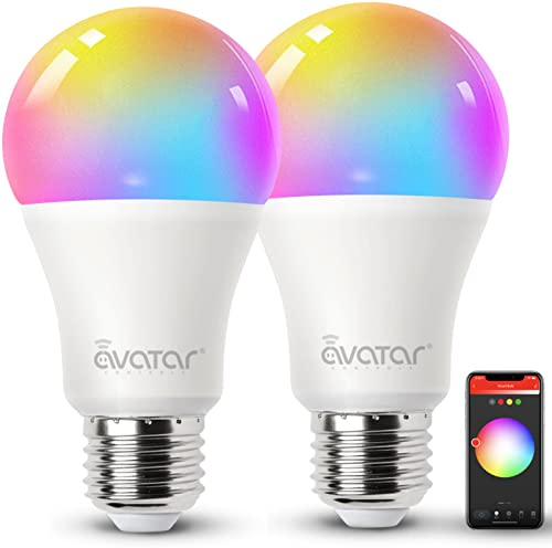 E27 Alexa Lampe,Smart Led Lampe Farbwechsel RGBCW Smart 9W 900LM E27 GlüHbirne Dimmbare Light 3000k-6200k Wifi Bulb Wlan Brine,Leuchtmittel App Steuern Kompatibel Mit Alexa Echo/Google Home