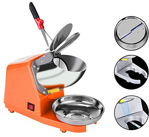 ice Crusher Ice Shaver Machine Electric Snow Cone Maker,Commercial Industrial Quality Ice Crusher 187lbs / hr