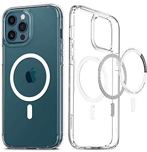 Spigen Ultra Hybrid MagFit Case for iPhone 12 Pro Max, Compatible with MagSafe Accessories - White