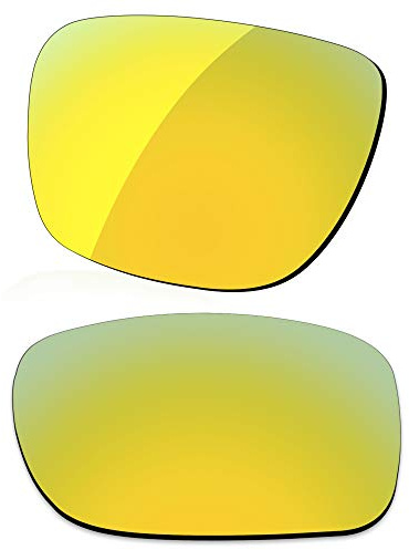 LenzReborn Lente polarizada de repuesto para gafas de sol Oakley Fuel Cell OO9096, más opciones, Amarillo dorado - Espejo polarizado, Talla única