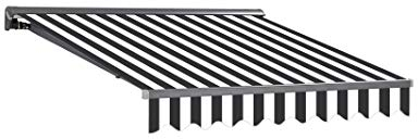 VANA Markisenstoff mit Volant für 3 x 2 m Markisen-Ersatzstoff Markisentuch Bespannung Markisenbespannung Sonnenschutz fertig genäht Maß Tuch 2,82 x 2 m Volant 2,82 x 0,21 m Design SPD023