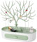Espositore Gioielli penobon, Porta Orecchini in Plastica con Cassetto , Porta Gioielli di Albero per Collane, Orecchini, Bracciali, Anelli (Verde + Bianco)