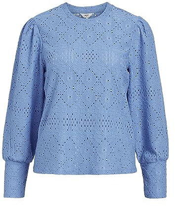 Object OBJFEODORA L/S Top Noos Blouse pour Femme, Provence, XS, Provence, XS