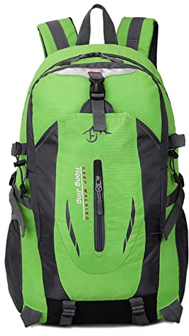 40L Wanderrucksack Outdoor-Sport Rucksack Radfahren Wanderrucksack Rucksack mit Große Kapazität Wasserdichter Reiserucksack für Camping, Klettern, Radfahren für Damen Herren, 52*32*18cm,Grün