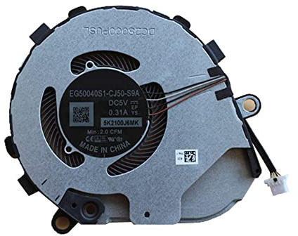 RTDPART Fan de processeur pour Ordinateur Portable pour Dell Latitude 7310 03NVJ1 3NVJ1 EG50040S1-CJ50-S9A DC28000PUSL DC5V 0,31A Nouveau