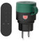 Fernbedienung Steckdose Wasserdicht, SURNICE Außensteckdosen mit drahtloser Fernbedienung, 10A/2300W Funkschalt Set | 1 Funksteckdosen + 1 Fern bedienung, Plug & Play