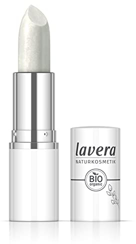 lavera Candy Quartz Lipstick -White Aura 02 - Federleichte Textur - Bis zu 6 Stunden Halt - vegan - Naturkosmetik (1x 17,9 g)