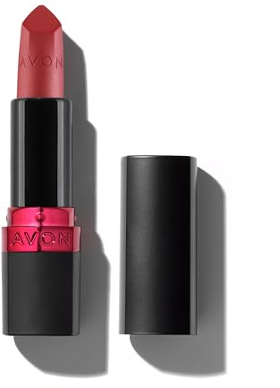 AVON Ultra Matte Barra de Labios Coral Fever | Vitamina E y aceites de aguacate y sésamo para un color mate intenso, cómodo y uniforme en tono Coral Fever
