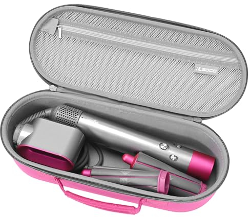 RLSOCO Travel Case for Dyson Airwrap, Storage Bag for Airwrap (Pink)