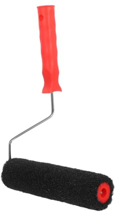 HOMSFOU 13.36 Inch Nylon Brush Roller for Wall Painting, Decorative Texture Paint Roller for Drywall Compound, Mud Application and Artistic Wall Repair