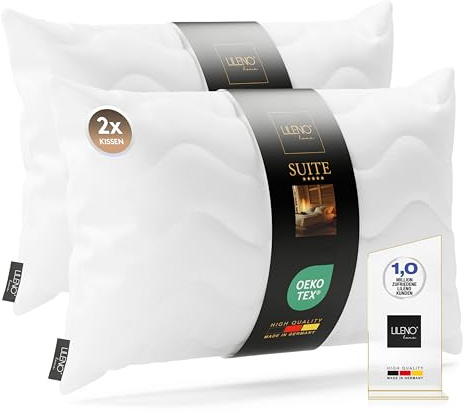 LILENO HOME 2er Set Kissenfüllung 50 x 70 cm - 95°C waschbares Innenkissen | geeignet für Allergiker - Polyester Kisseninlet als Sofa Kissen, Couchkissen, Cocktailkissen und Kopfkissen