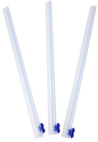 WRITWAA Cortador de Film Transparente Deslizante Bidireccional 3 Piezas Cuchilla Reutilizable de 37 Cm para Papel Film Papel Encerado Adecuado para Cocina y Envasado de Alimentos