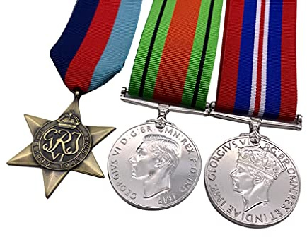 Hornbeam Militaria Replica 1939/45 Star, Defence Medal and 1939/45 War Medal, WW2