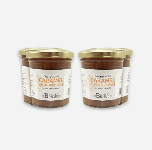 BRIEUC 4X210g Creme Spalmabili di Caramello al burro salato (Guérande) - Francia