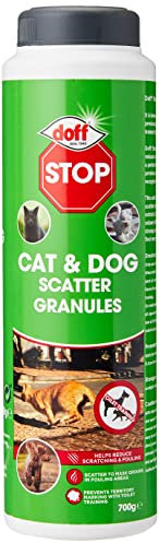 Doff Stop! Cat & Dog Scatter Granules - 700g Shaker Pack – Dog and Cat Repellent Stops Pets from Fouling & Scratching - Outdoor Pest Repellent