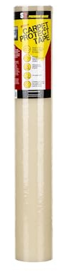 STICK2 Self Adhesive Carpet Protection Film 600mm x 25m, 1 Pack | Self-adhesive clear film protects carpets from dirt, paint, dust and foot traffic.