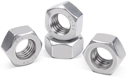 Ecrou M8 (DIN 934 / ISO 4032) | Ecrou Inox M8 10 pièces | Leryati Ecrous Hexagonal en Acier inoxydable | Hexagonaux Pour Vis Boulons et Écrous, Contre à filetage Métrique