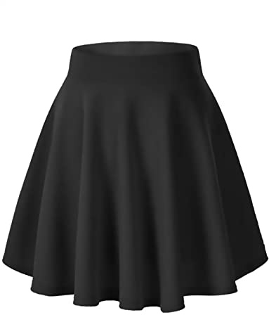 C K CrisKat Falda para Niñas Falda Corta Plisada de Punto para Niñas Faldas Patinador Danza Tenis Disfraz (5-6 Años, Negro)