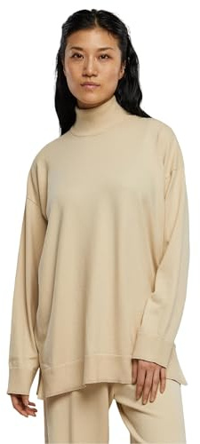 Urban Classics dam stickad Eco viskos tröja för kvinnor sweatshirt, Wetsand, XS