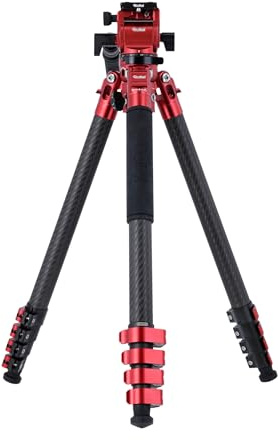Rollei Easy Traveler Video Carbonstativ - 4,5 kg Tragkraft, 164 cm Höhe, Ultraleicht, Kompakt, Mühelose Feststellfunktion