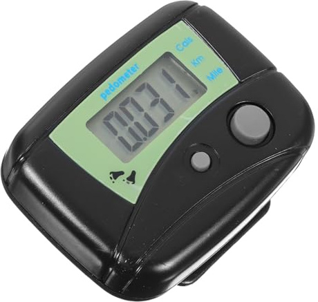 BESPORTBLE 2stücke Portable LCD Display Schrittzähler Multifunktionaler Digitaler Pedometer Für Schritte Gehstrecke Und Kalorienverbrauch Schwarz Leicht Und Praktisch Mit Clip Design