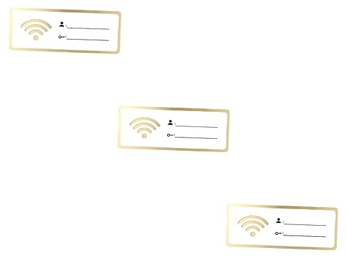 NUOBESTY 3piezas Letrero Acrílico Reescribible De Wifi y Nombre De Señalización Para Tiendas Restaurantes y