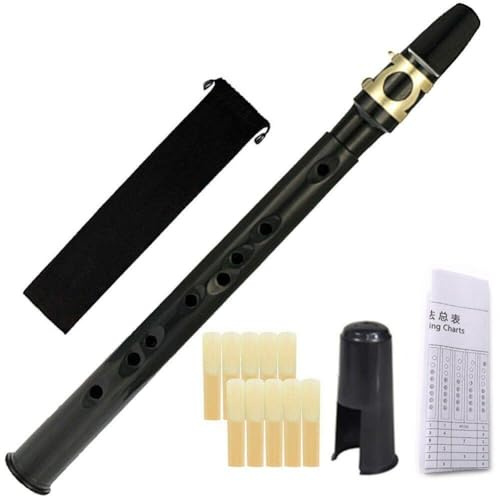 HiyyFloy Tragbares Mini-Saxophon, Taschensaxophon-Kits, Holzblasinstrument, Mini-Saxophon-Set Für Professionelle Liebhaber