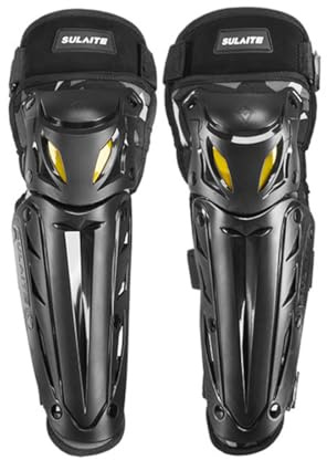 Baymate 4 Pièces Moto Genouillères Protège Tibias Kit de Course Motocross Ajustable Camouflage Motocyclette Protège Équipement pour le Coude