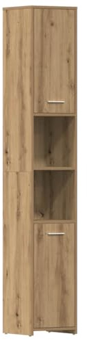 vidaXL Badschrank Artisan-Eiche 30x30x183,5 cm Holzwerkstoff