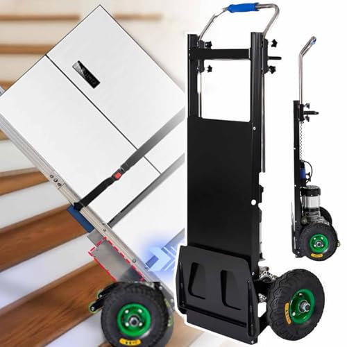Generisch Elektrischer Treppensteiger Multifunktional Handkarren Tragbar Dauerhaft Transportwagen Mit 250kg Traglast Robuster Treppensteiger FüR FamilienumzüGe Lagerlogistik Verteilu,A