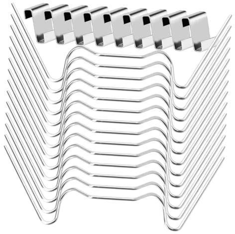 Happyyami Abrazaderas para De Invernadero Clips w y z Inoxidable Clips De para Protección contra Viento y Lluvia