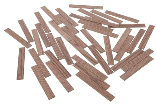 Happyyami 40 Pezzi Miniature Pavimentazione Imitazione Legno Accessori per Case Miniatura per Decorare Stanze e Creativi