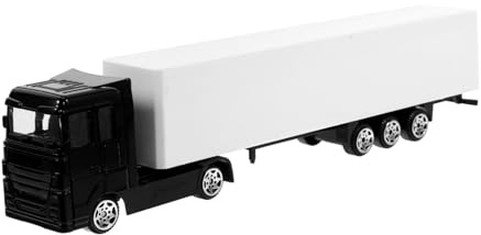 ORFOFE Mini Container Truck for Inertia Drive Friction Vehicle Model Realistic Container Truck for Playroom Decor and Educational Fun Suitable for Sandbox and Dollhouse Scenes