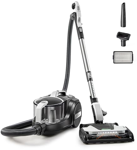 Kenmore DC5070.01 Upgrade 500 Series Bagless Canister Vacuum with Hair Eliminator Brushroll，2-Motor Cyclonic Technology, HEPA Filtration & 24' Auto Cord Rewind for Pet, Carpets, Hard Floors, Stairs