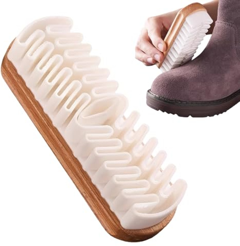 YUVKIN Juego de 1 Cepillos Premium para Zapatos de Ante y Nubuck, Cuidado Efectivo de Gamuza con Crepé Sintético, Ideal Botas de Montaña
