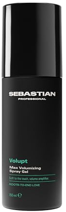 Sebastian Professional Volupt Max Volumizing Spray Gel | Builds Volume | Soft Finish & Flexible Hold | Fine Hair Friendly | 150ml