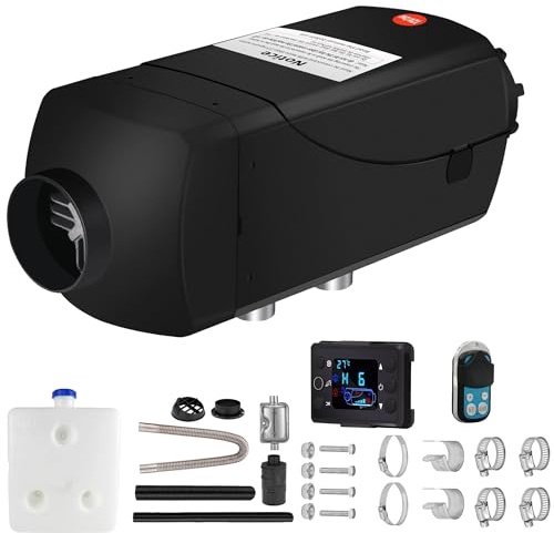 TECASDFG Riscaldatore Diesel da Parcheggio Riscaldatore da Parcheggio Diesel 12V Riscaldatore Ad Aria Diesel 8000W Riscaldatore da Parcheggio Diesel con Silenziatore per Auto, Autobus, Camion