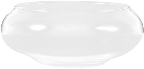 GALPADA Runde Fischschale aus Klarem Glas Kleines Desktop Aquarium und Hydrokultur Pflanzgefäß für Narzissen und Goldfische Transparentes Fischglas mit Stabilem Material für Fische